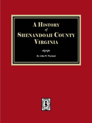 cover image of A History of Shenandoah County, Virginia